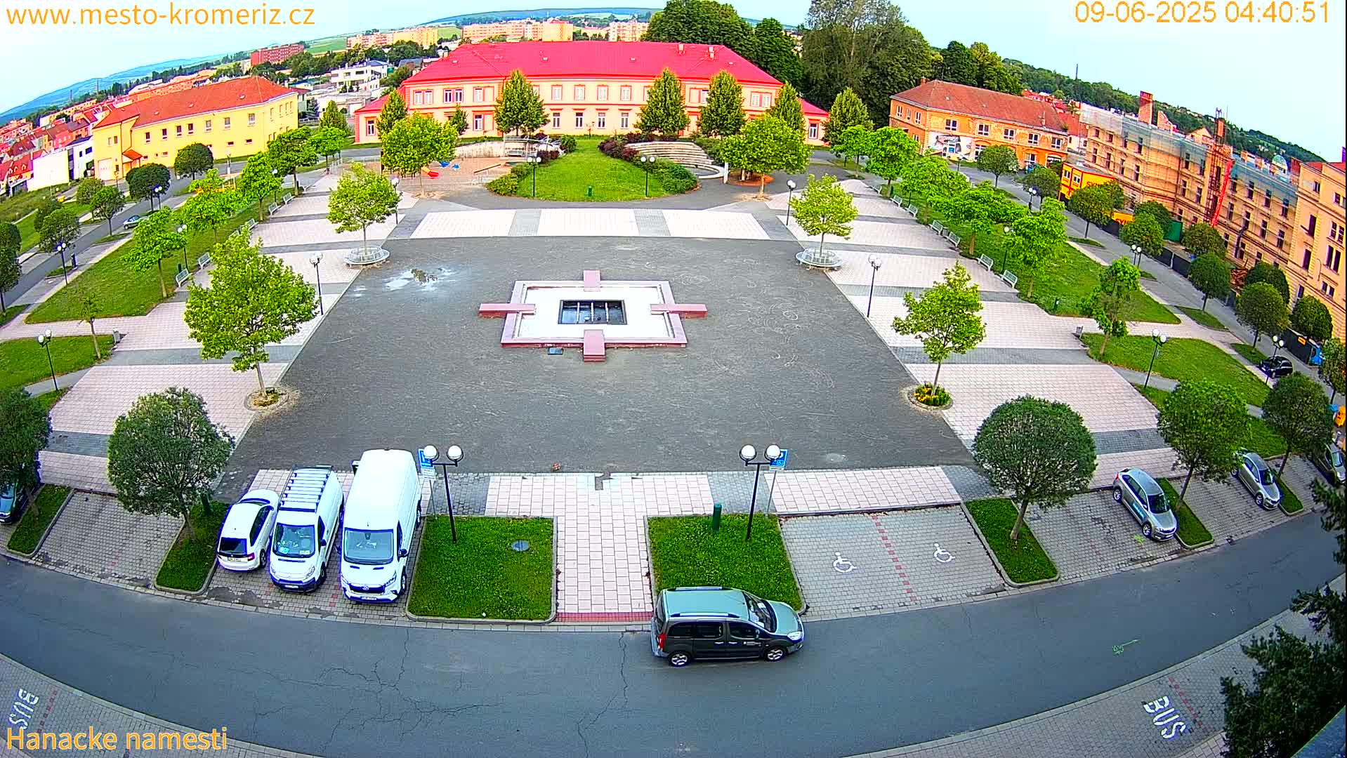 Kroměříž - Hanácké Náměstí Square Live Cam - Kromeriz, Zlin, Czechia