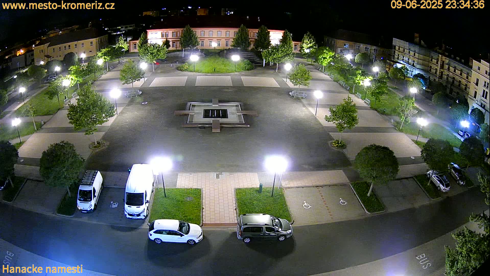 Kroměříž - Hanácké Náměstí Square Live Cam - Kromeriz, Zlin, Czechia