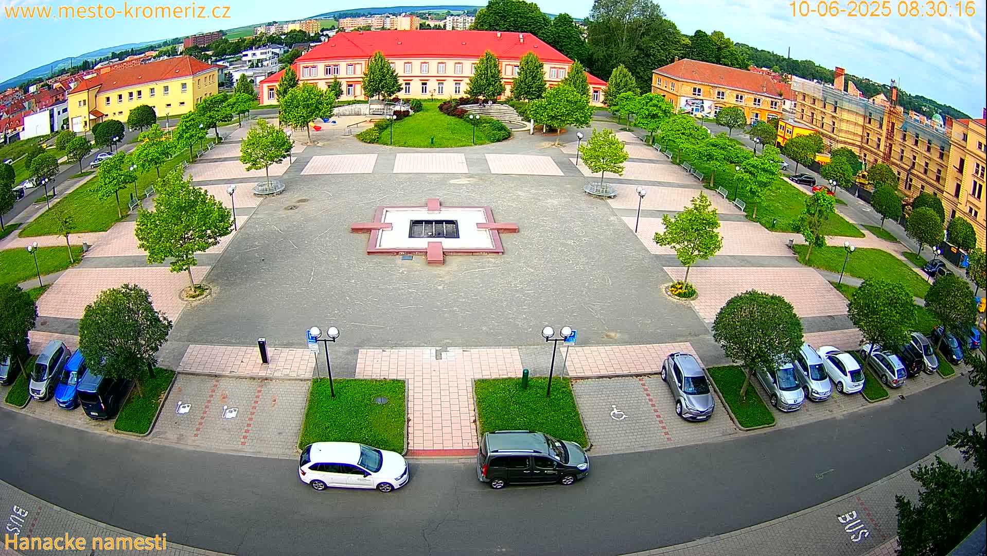 Kroměříž - Hanácké Náměstí Square Live Cam - Kromeriz, Zlin, Czechia