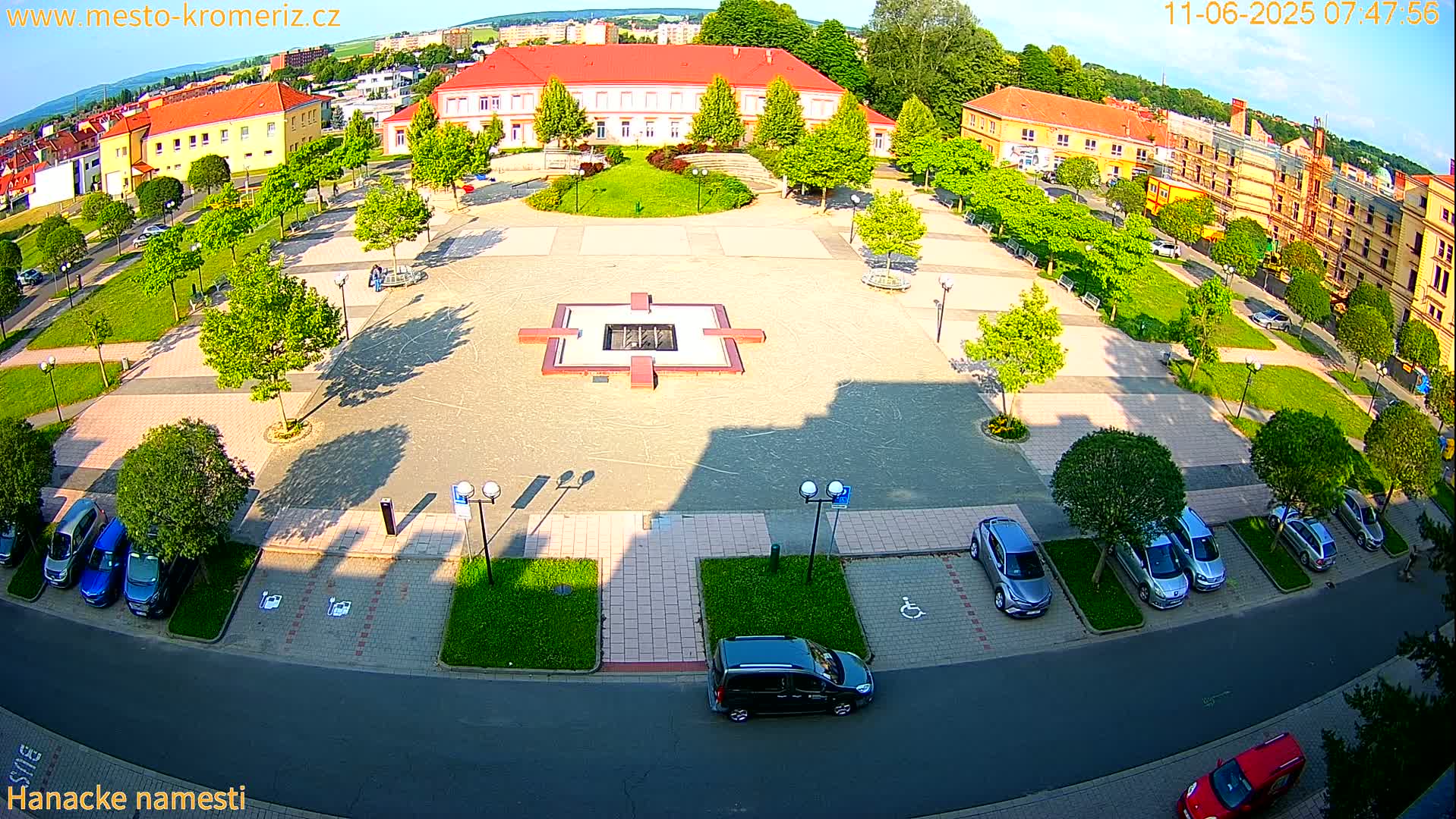 Kroměříž - Hanácké Náměstí Square Live Cam - Kromeriz, Zlin, Czechia