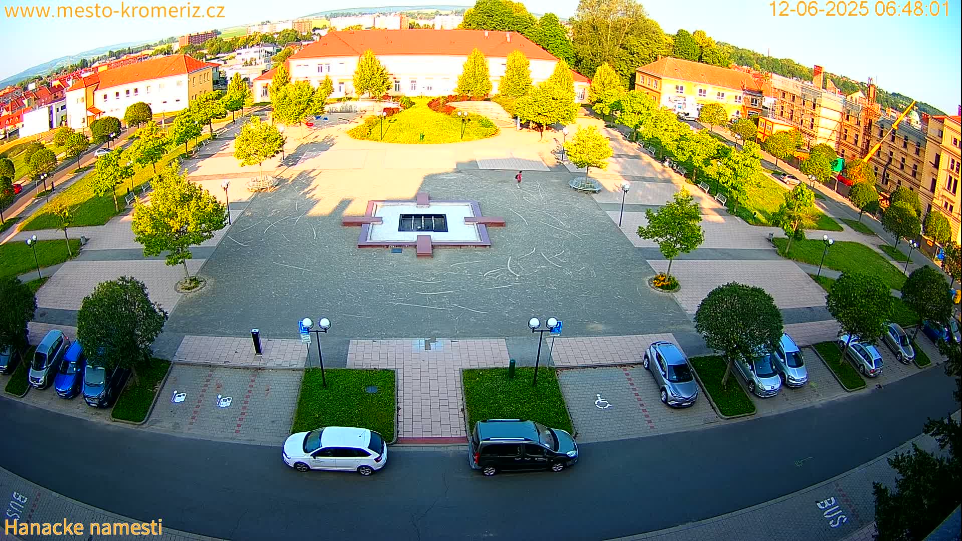 Kroměříž - Hanácké Náměstí Square Live Cam - Kromeriz, Zlin, Czechia