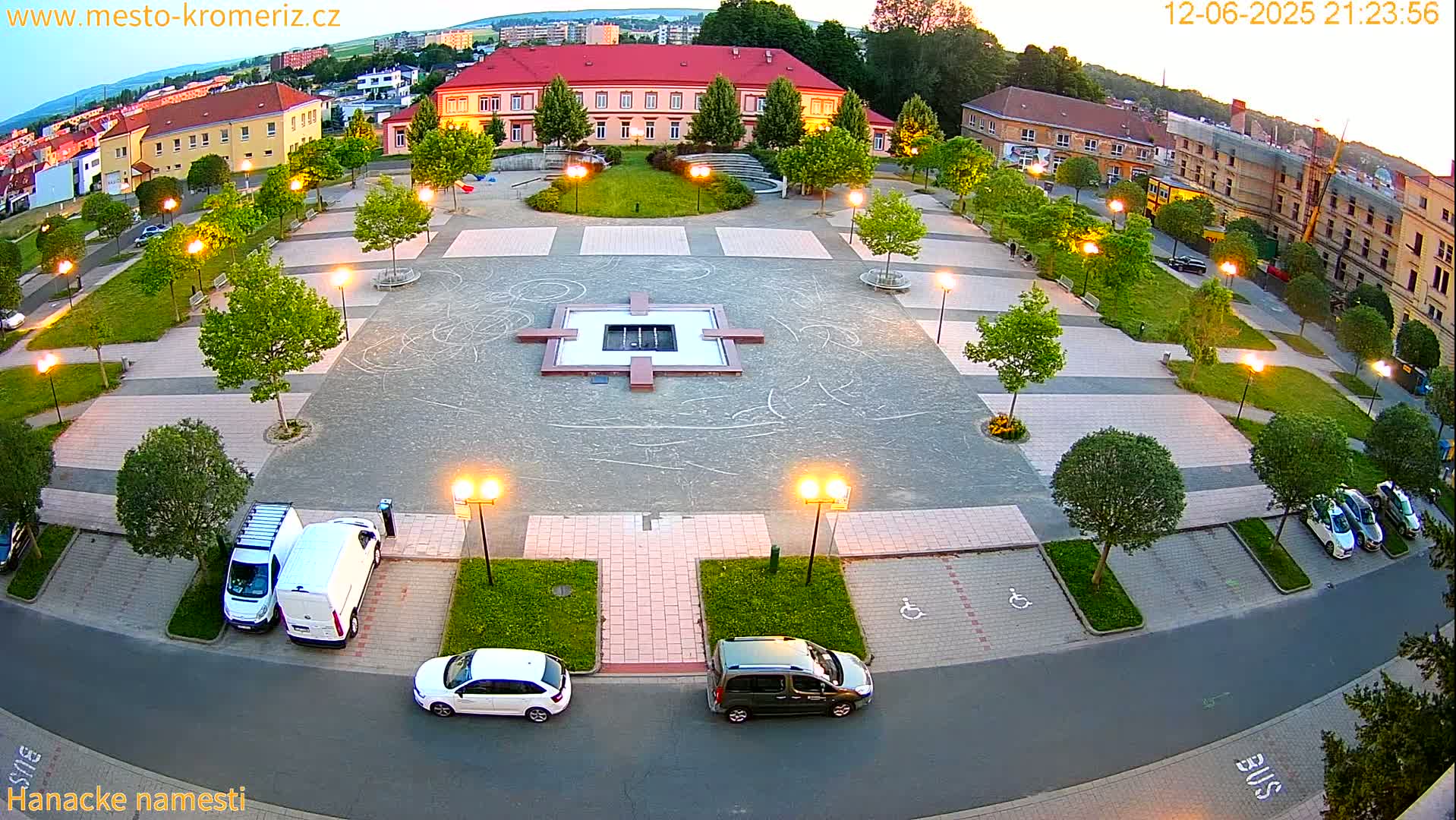Kroměříž - Hanácké Náměstí Square Live Cam - Kromeriz, Zlin, Czechia