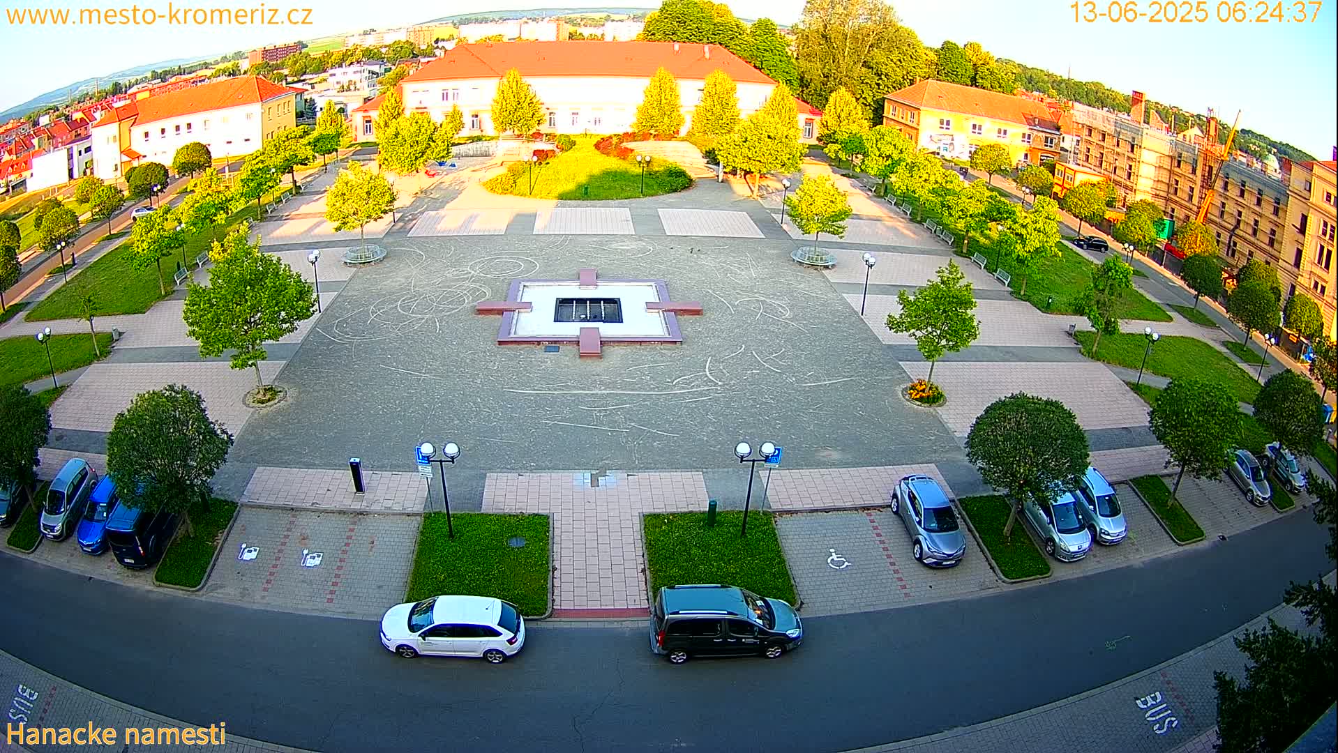 Kroměříž - Hanácké Náměstí Square Live Cam - Kromeriz, Zlin, Czechia
