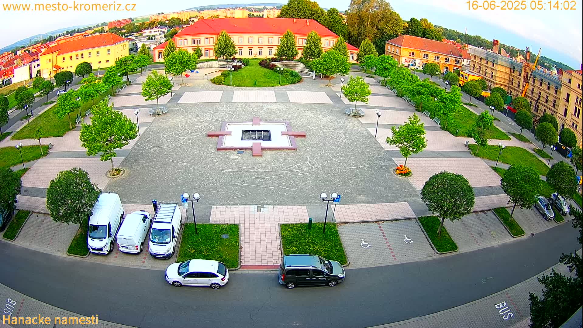 Kroměříž - Hanácké Náměstí Square Live Cam - Kromeriz, Zlin, Czechia