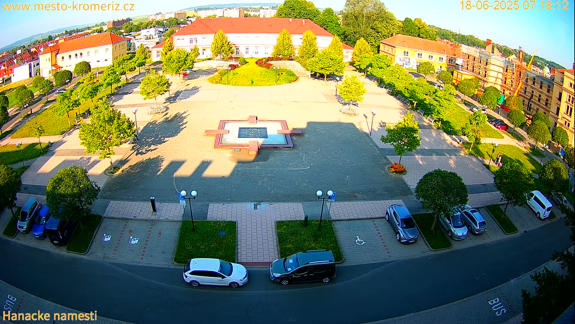 Kroměříž - Hanácké Náměstí Square Live Cam - Kromeriz, Zlin, Czechia