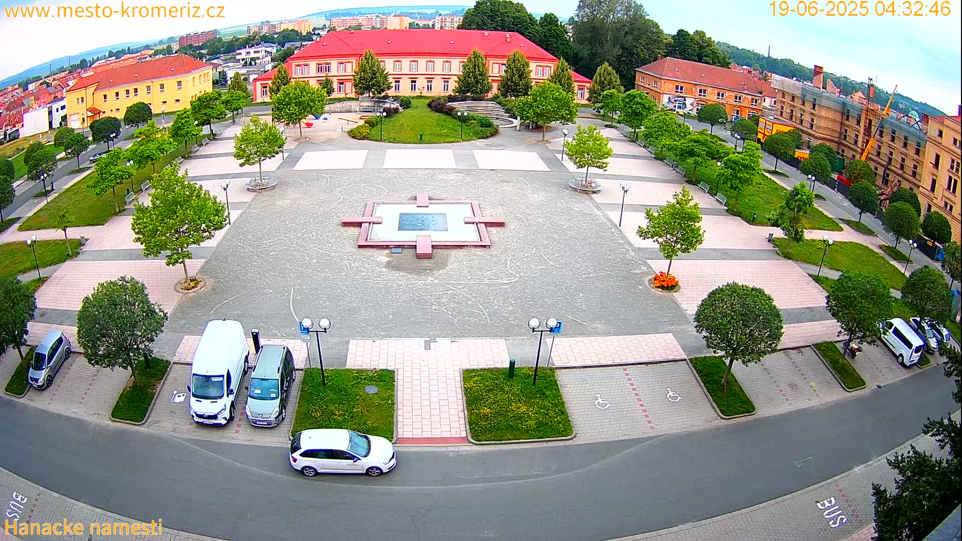 Kroměříž - Hanácké Náměstí Square Live Cam - Kromeriz, Zlin, Czechia