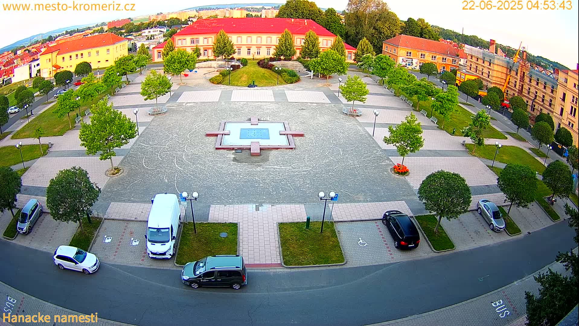 Kroměříž - Hanácké Náměstí Square Live Cam - Kromeriz, Zlin, Czechia