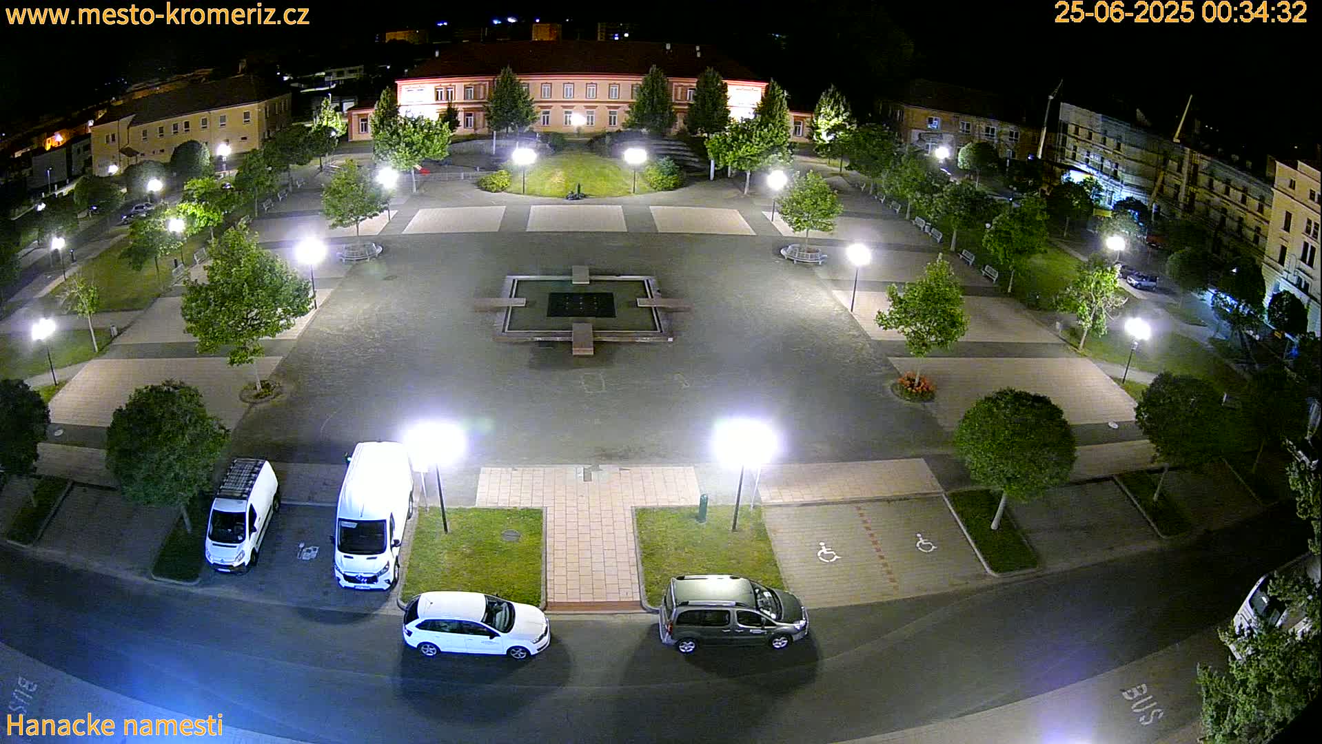Kroměříž - Hanácké Náměstí Square Live Cam - Kromeriz, Zlin, Czechia