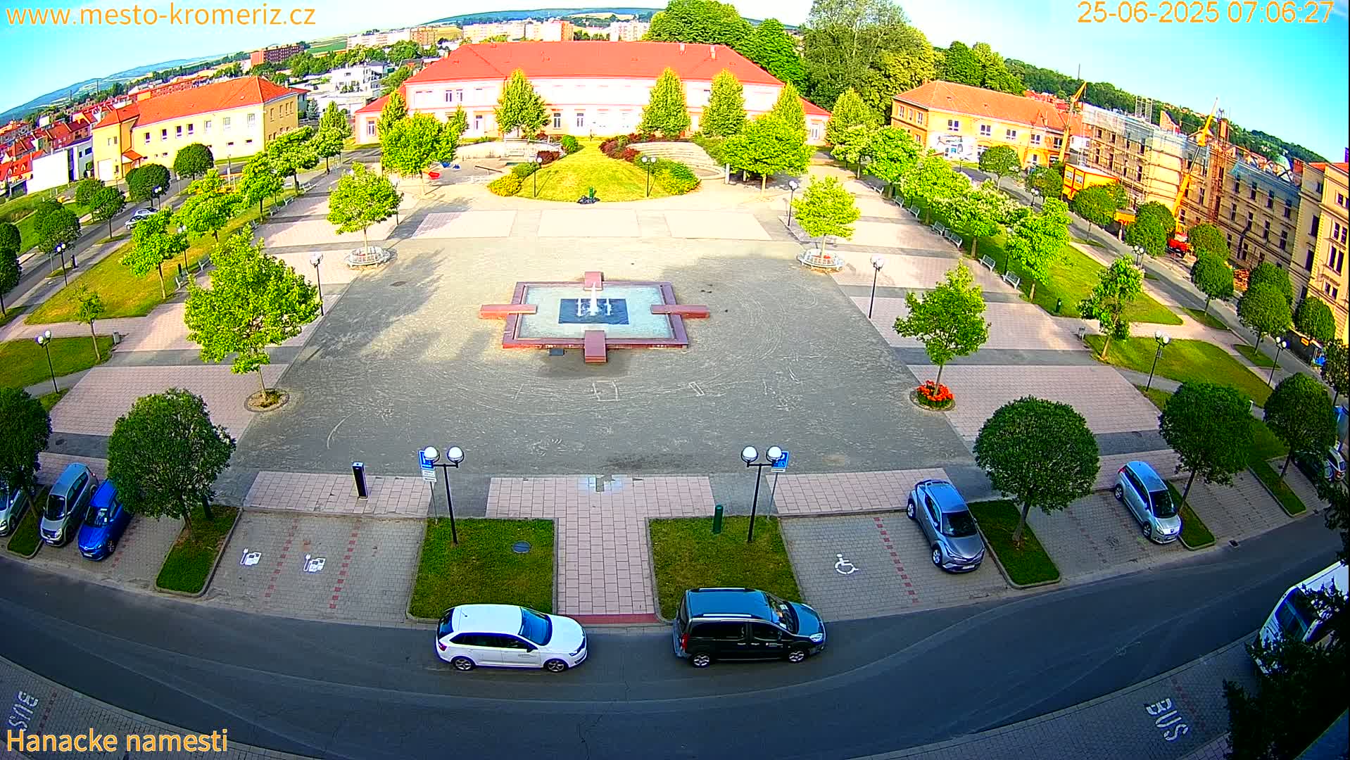 Kroměříž - Hanácké Náměstí Square Live Cam - Kromeriz, Zlin, Czechia