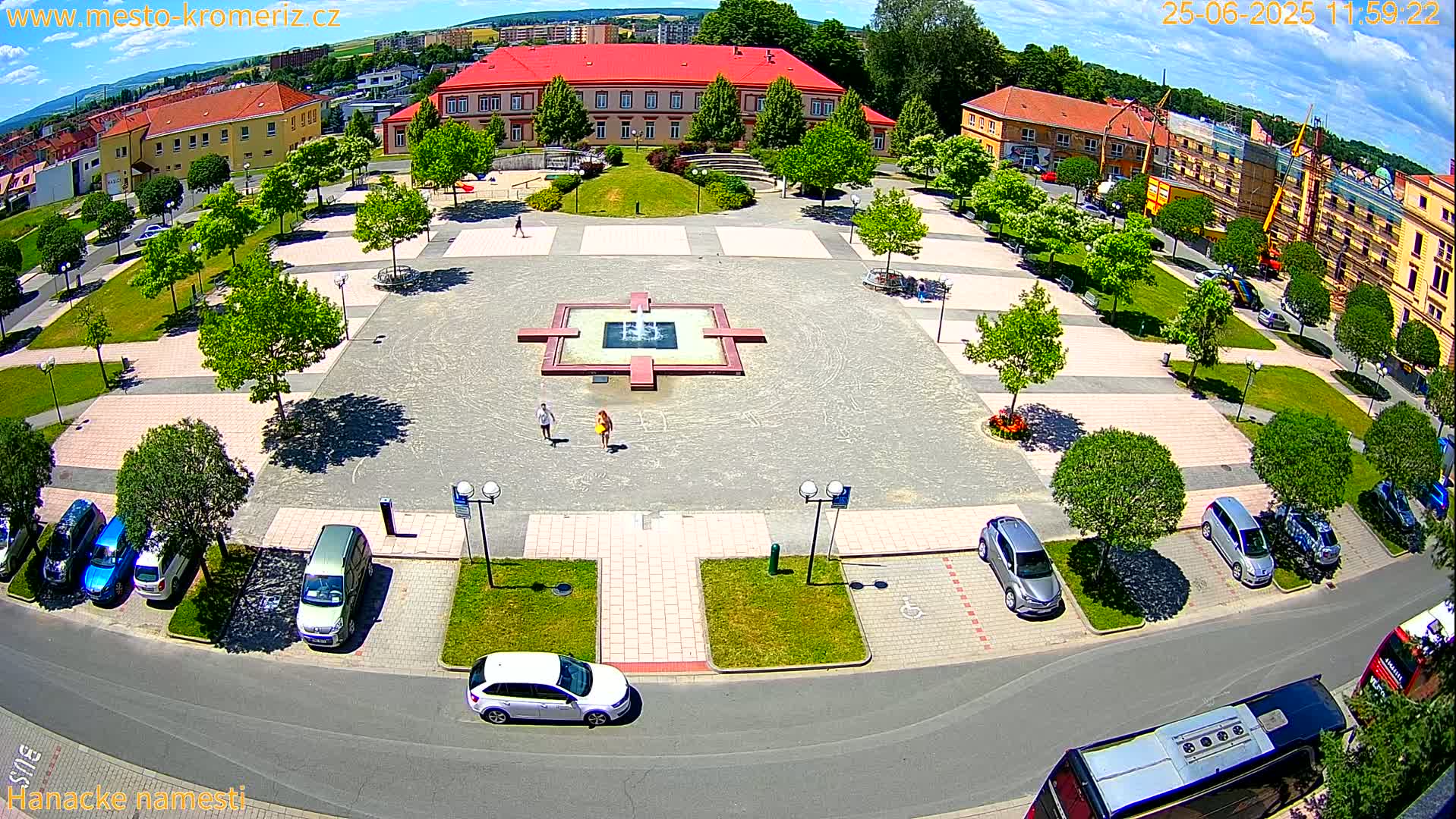 Kroměříž - Hanácké Náměstí Square Live Cam - Kromeriz, Zlin, Czechia