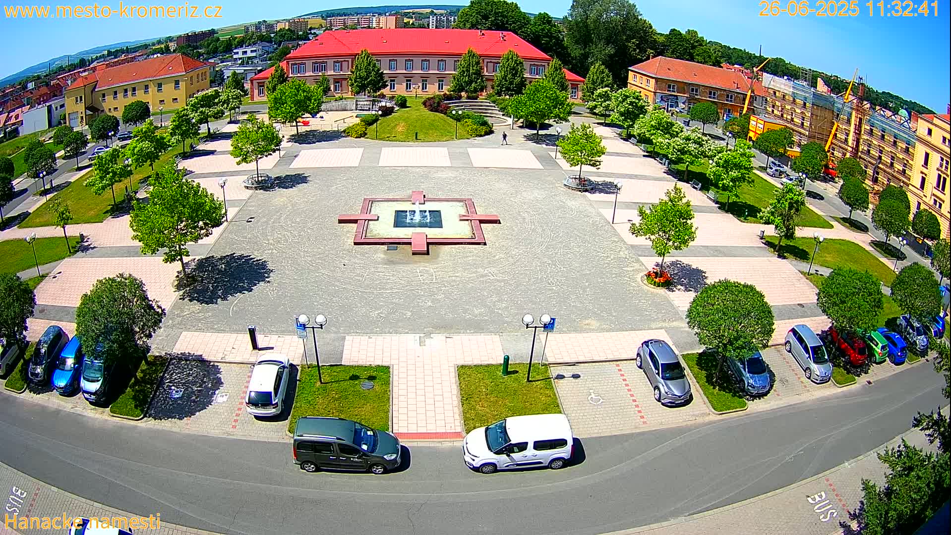 Kroměříž - Hanácké Náměstí Square Live Cam - Kromeriz, Zlin, Czechia
