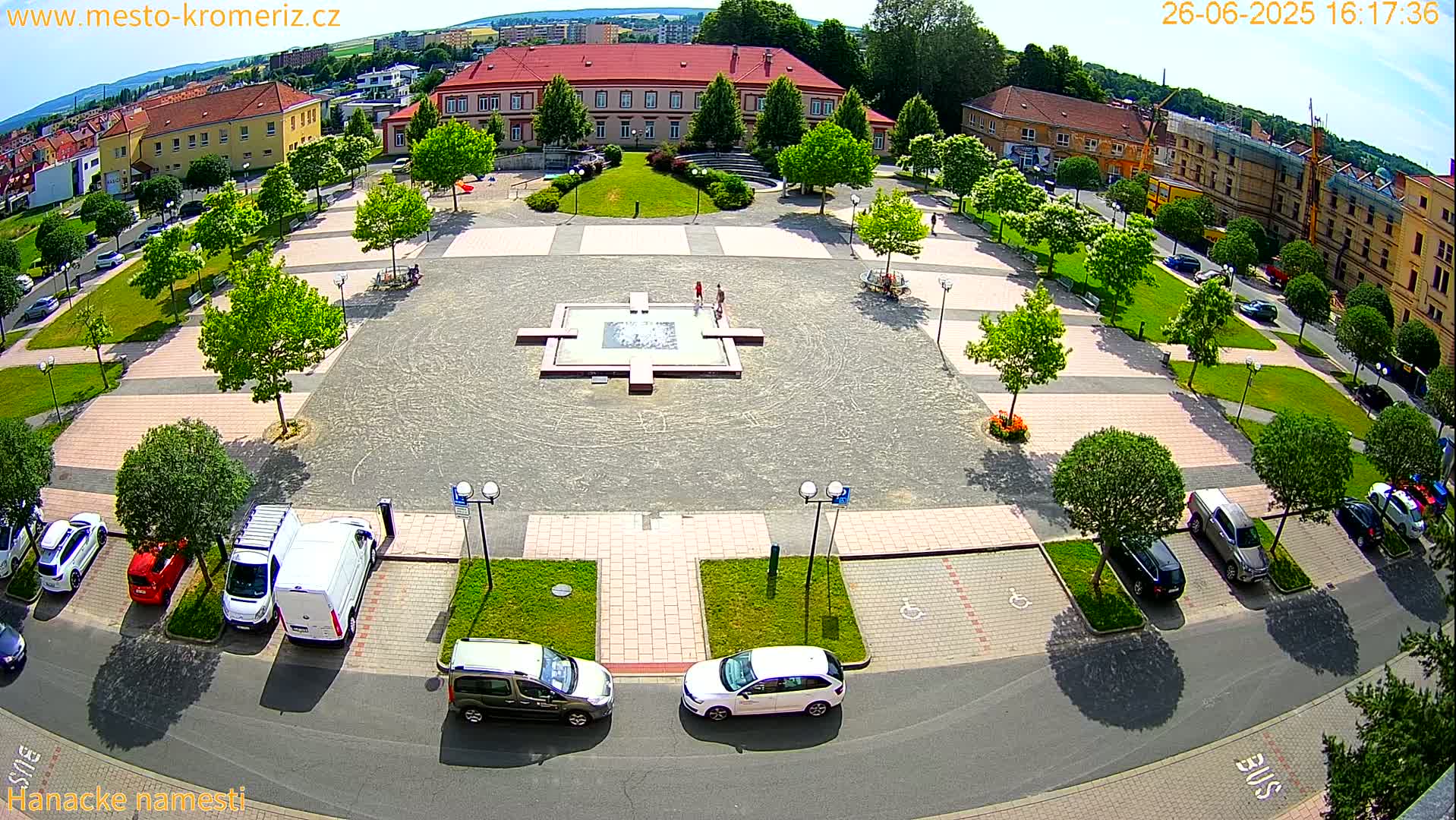 Kroměříž - Hanácké Náměstí Square Live Cam - Kromeriz, Zlin, Czechia