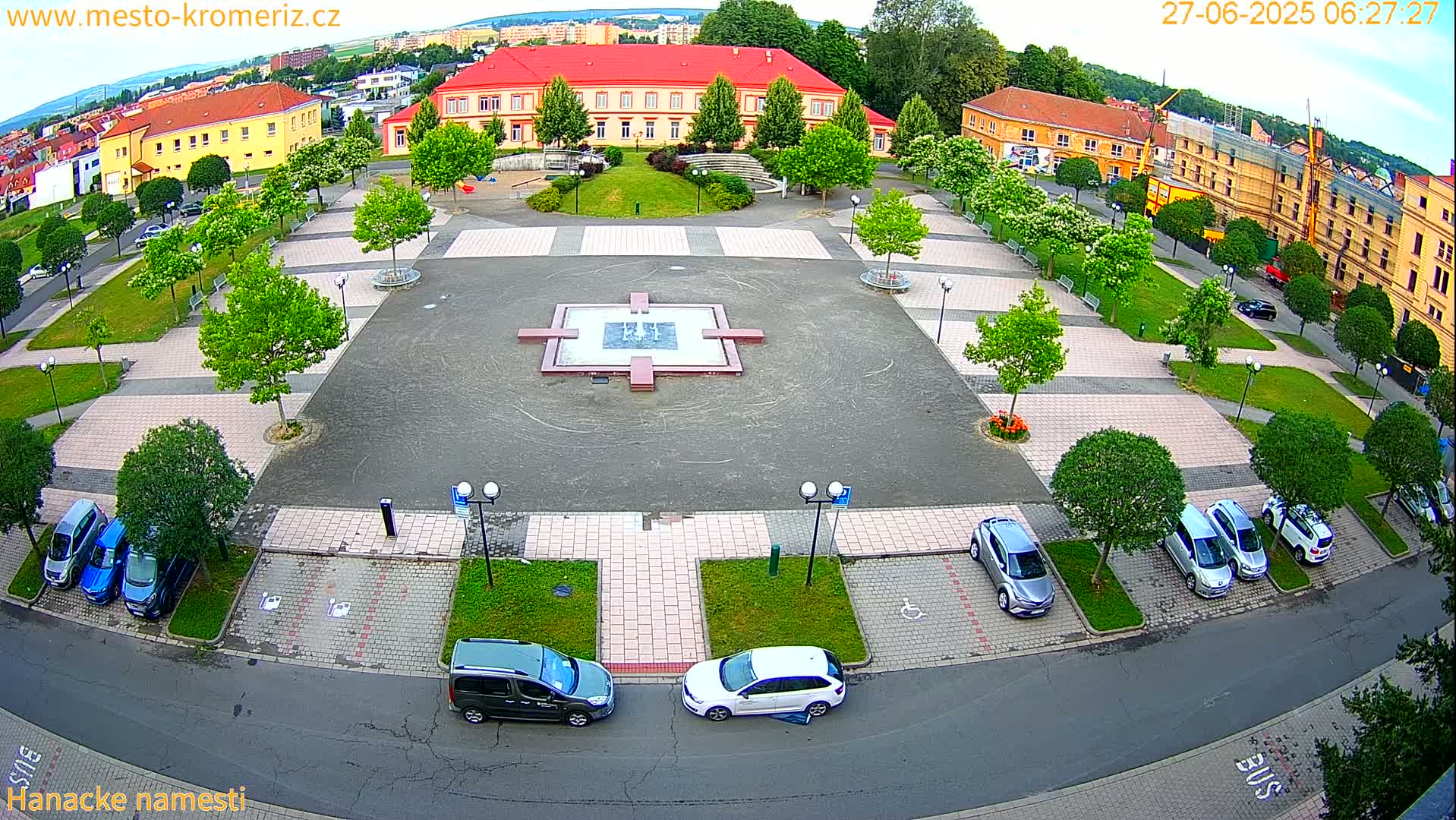 Kroměříž - Hanácké Náměstí Square Live Cam - Kromeriz, Zlin, Czechia