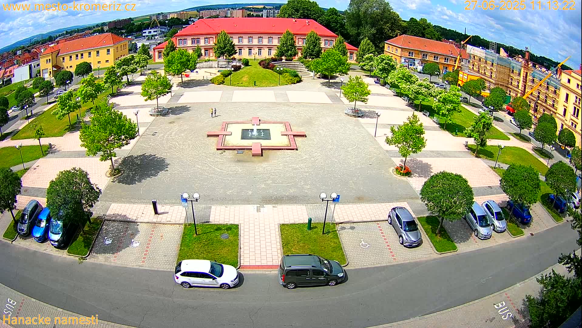 Kroměříž - Hanácké Náměstí Square Live Cam - Kromeriz, Zlin, Czechia