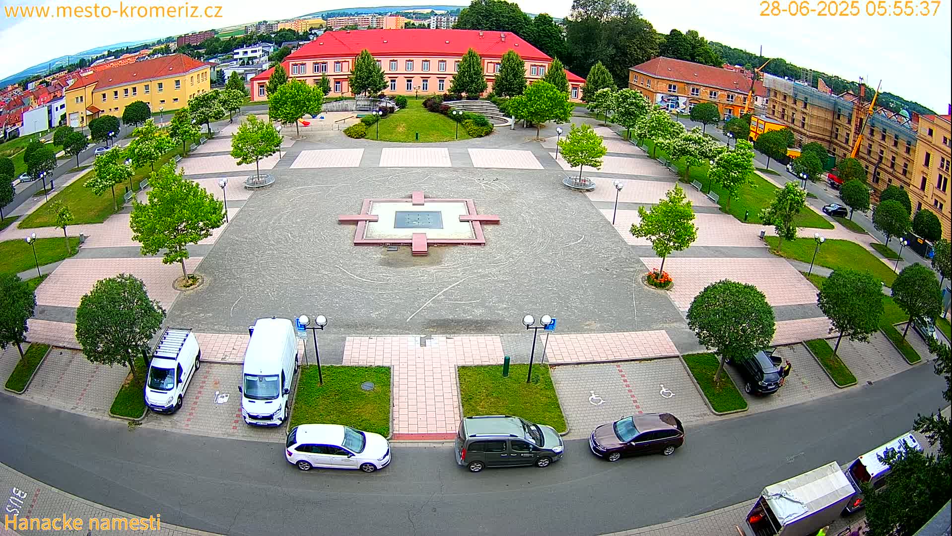 Kroměříž - Hanácké Náměstí Square Live Cam - Kromeriz, Zlin, Czechia