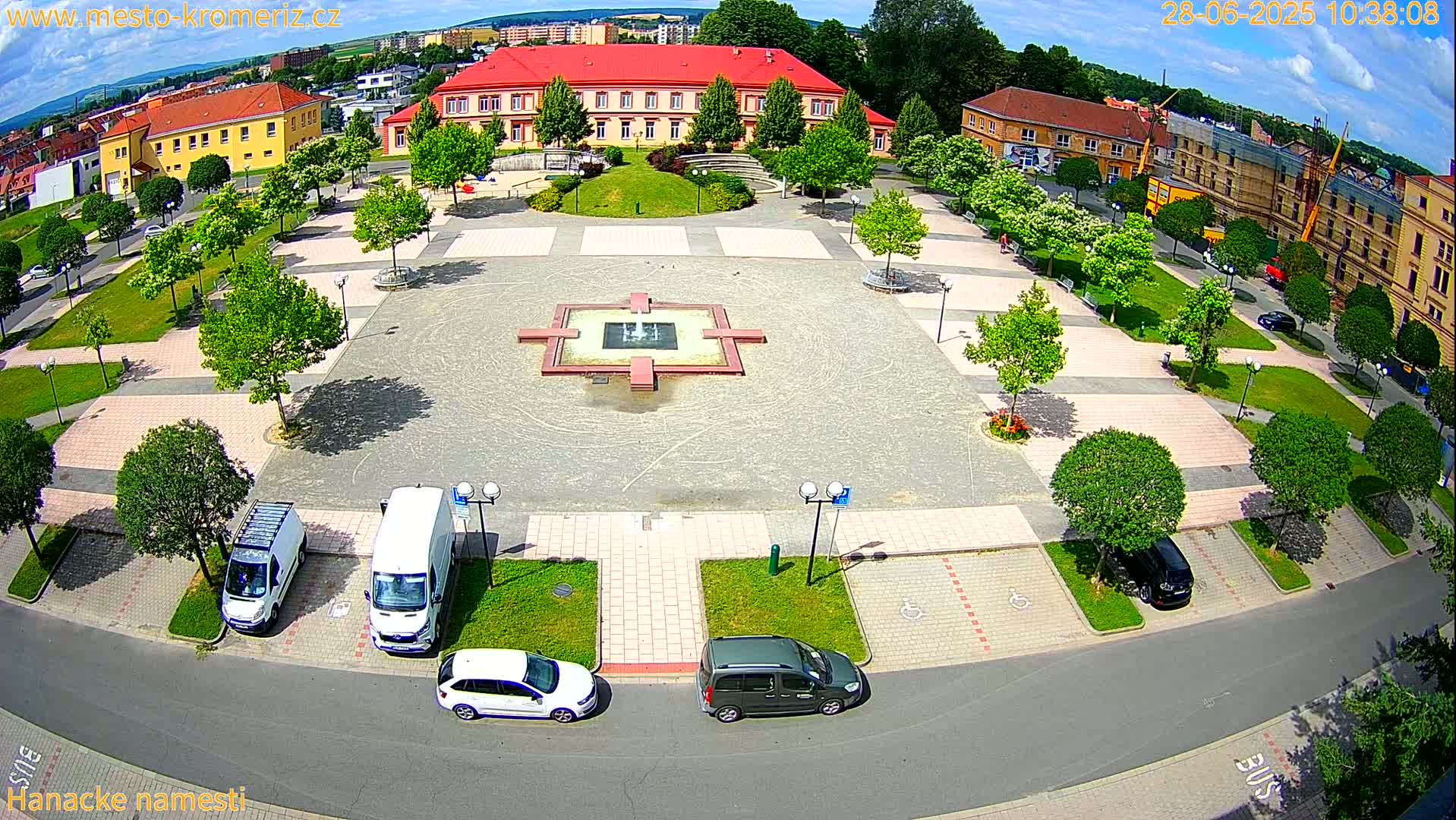 Kroměříž - Hanácké Náměstí Square Live Cam - Kromeriz, Zlin, Czechia