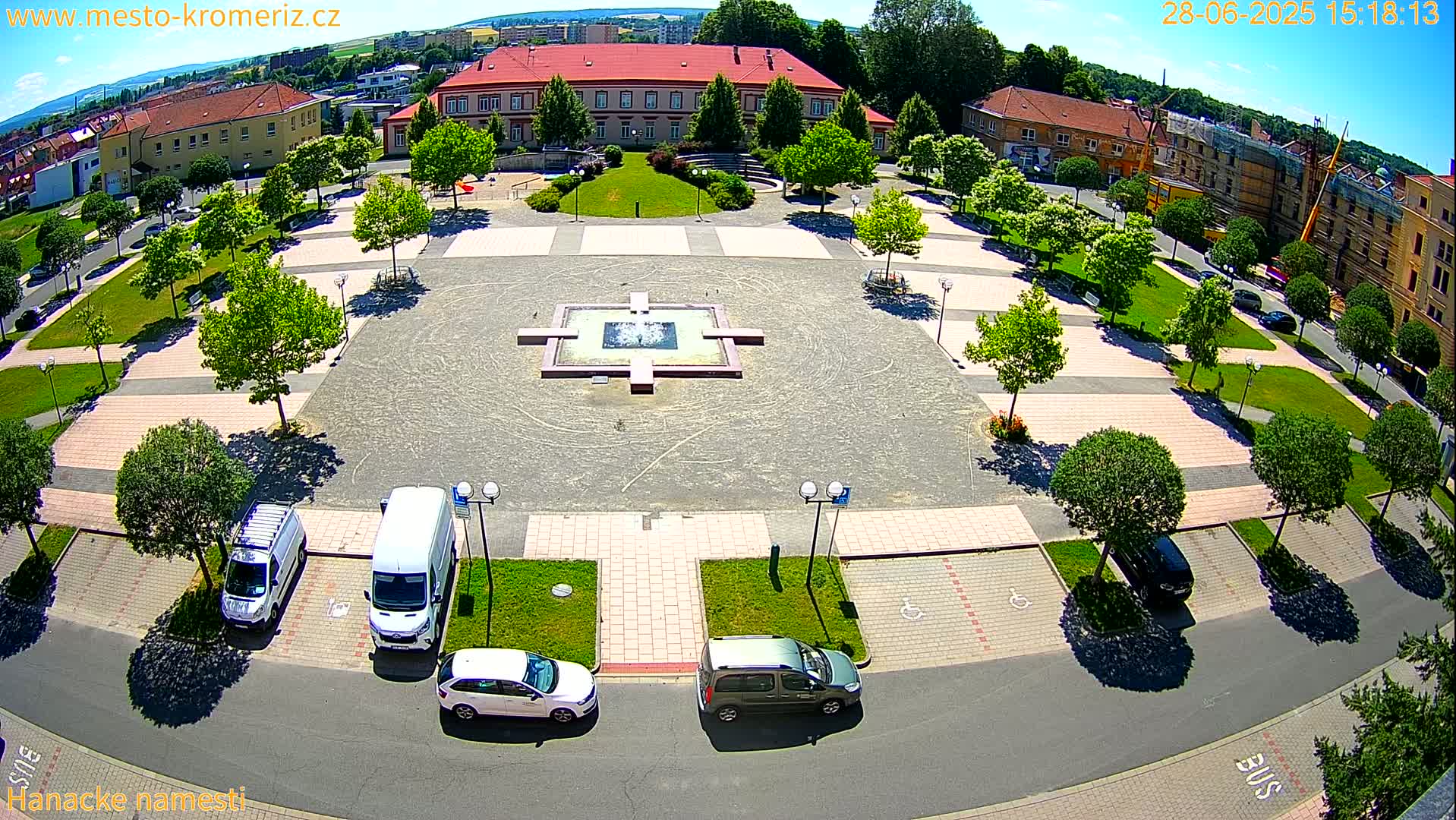 Kroměříž - Hanácké Náměstí Square Live Cam - Kromeriz, Zlin, Czechia