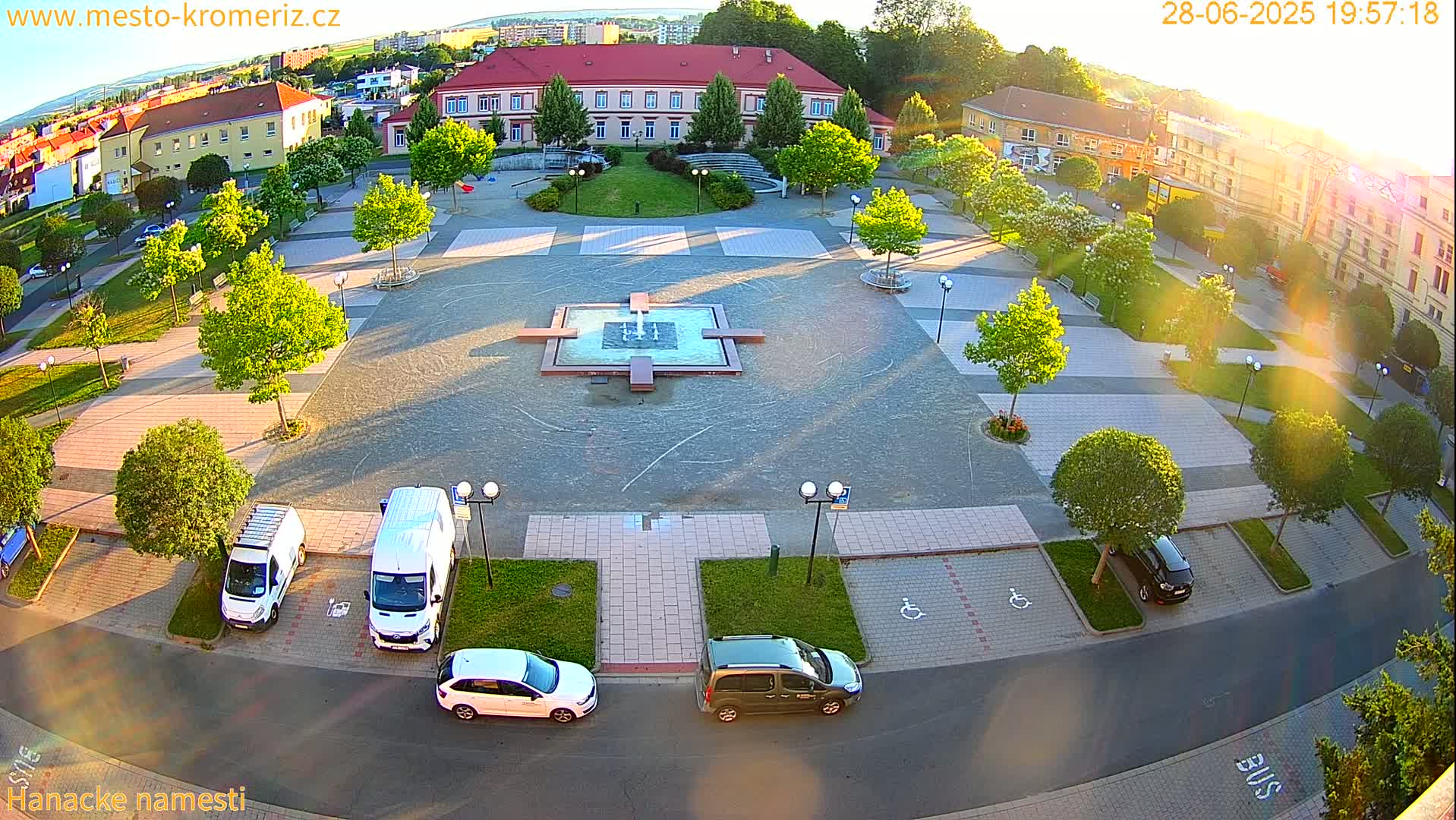 Kroměříž - Hanácké Náměstí Square Live Cam - Kromeriz, Zlin, Czechia