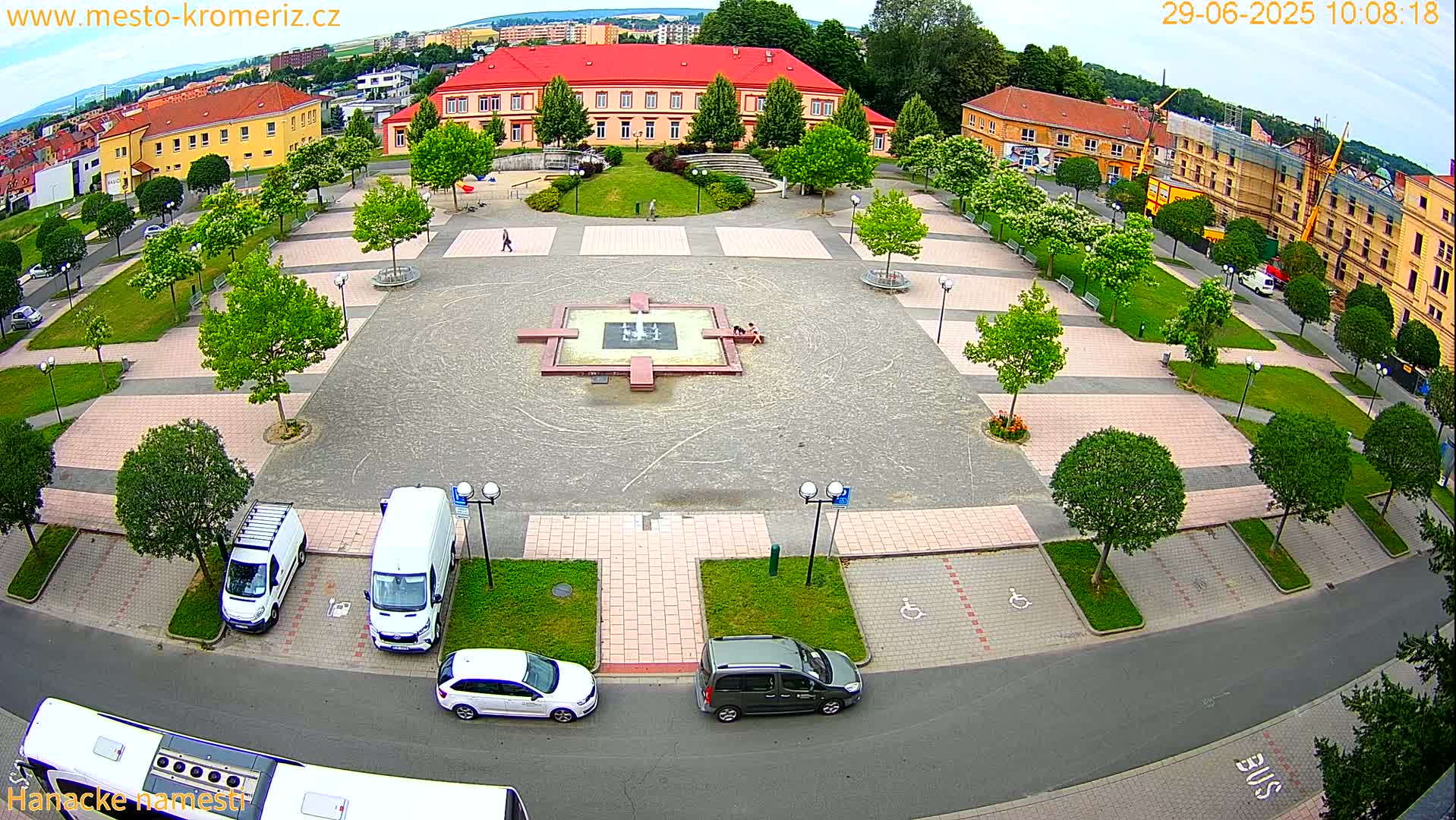 Kroměříž - Hanácké Náměstí Square Live Cam - Kromeriz, Zlin, Czechia