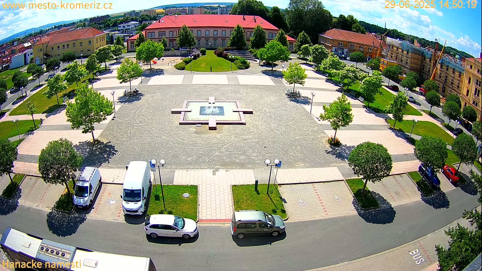 Kroměříž - Hanácké Náměstí Square Live Cam - Kromeriz, Zlin, Czechia