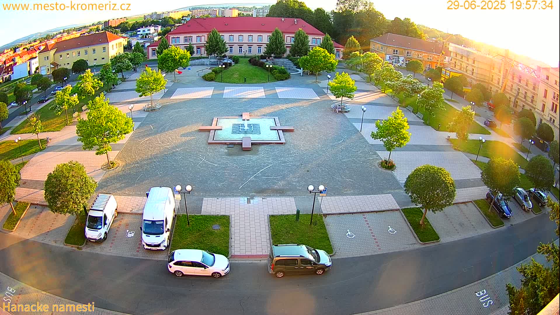 Kroměříž - Hanácké Náměstí Square Live Cam - Kromeriz, Zlin, Czechia