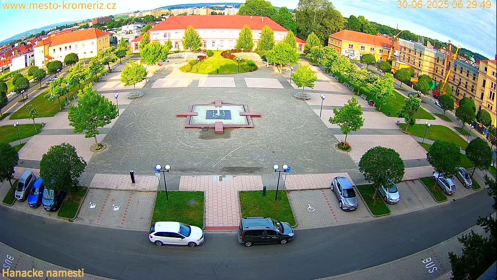 Kroměříž - Hanácké Náměstí Square Live Cam - Kromeriz, Zlin, Czechia