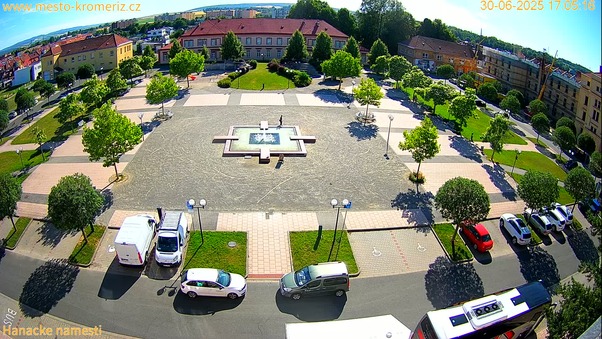 Kroměříž - Hanácké Náměstí Square Live Cam - Kromeriz, Zlin, Czechia