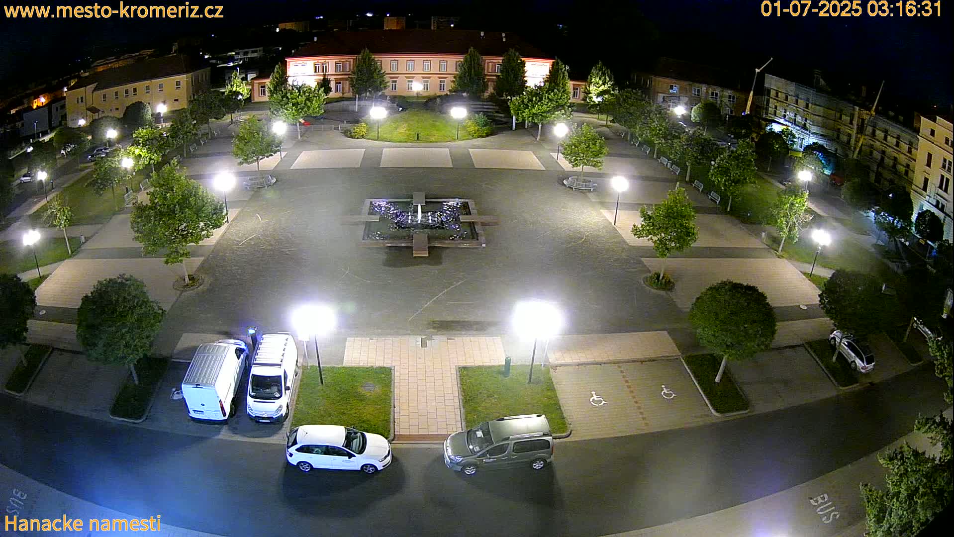 Kroměříž - Hanácké Náměstí Square Live Cam - Kromeriz, Zlin, Czechia