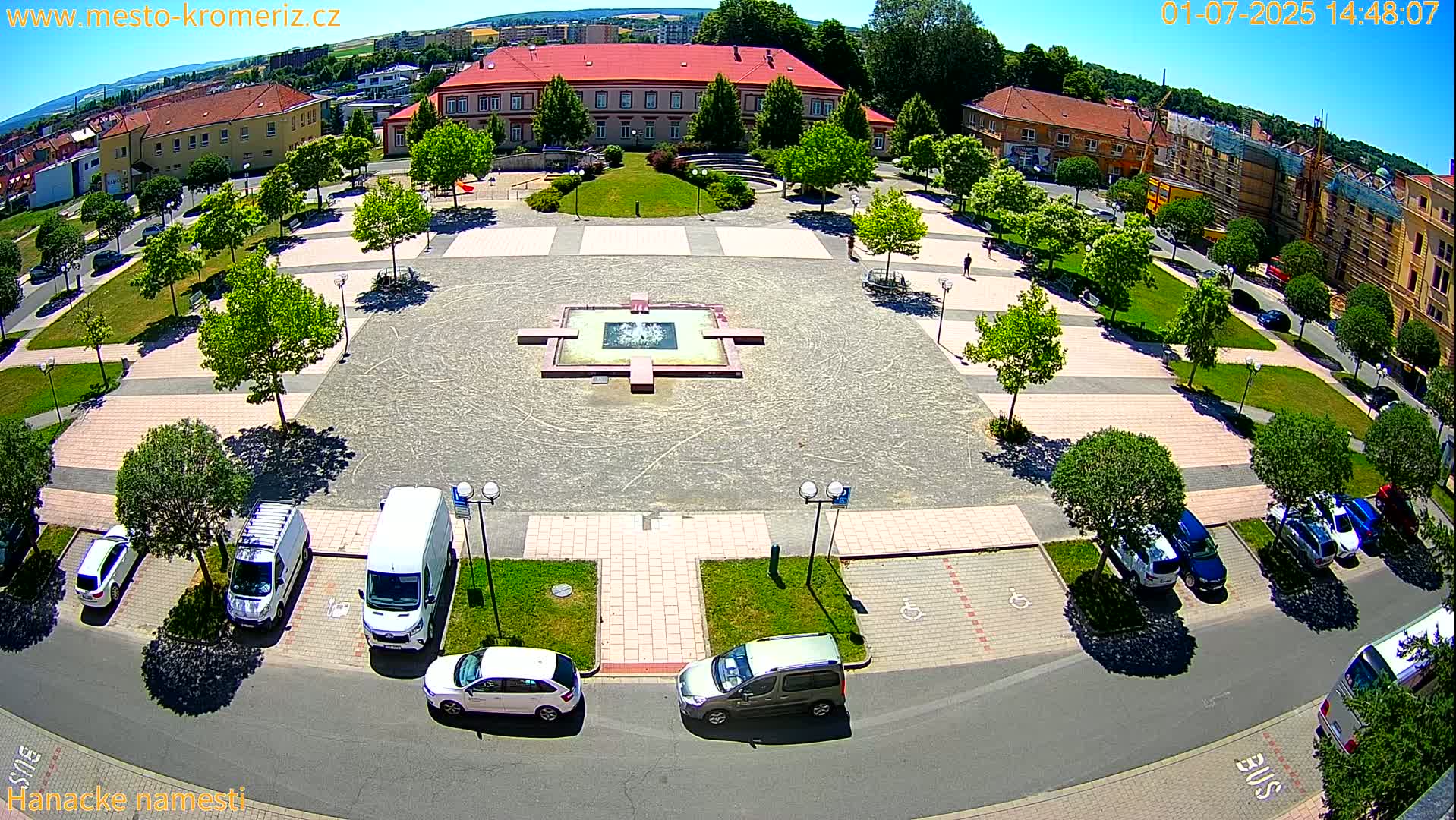 Kroměříž - Hanácké Náměstí Square Live Cam - Kromeriz, Zlin, Czechia