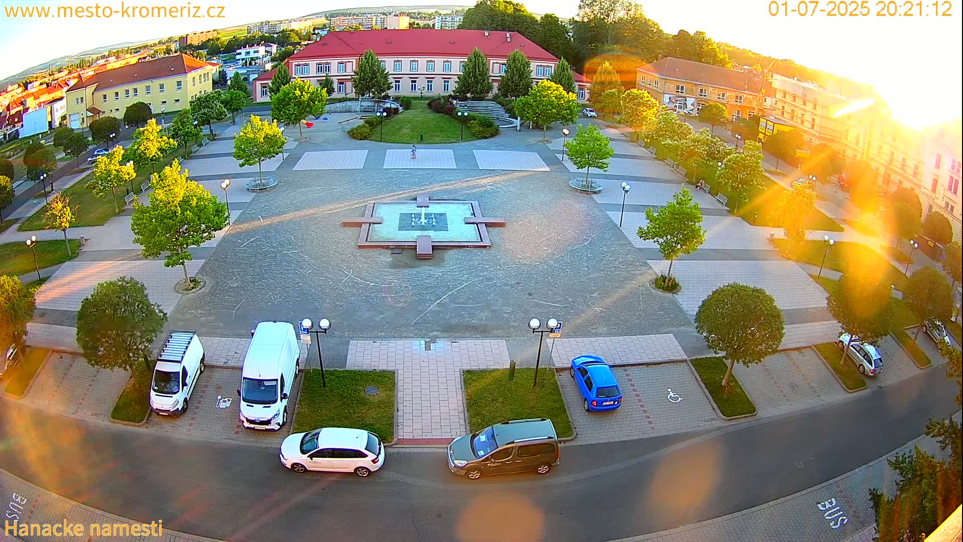 Kroměříž - Hanácké Náměstí Square Live Cam - Kromeriz, Zlin, Czechia