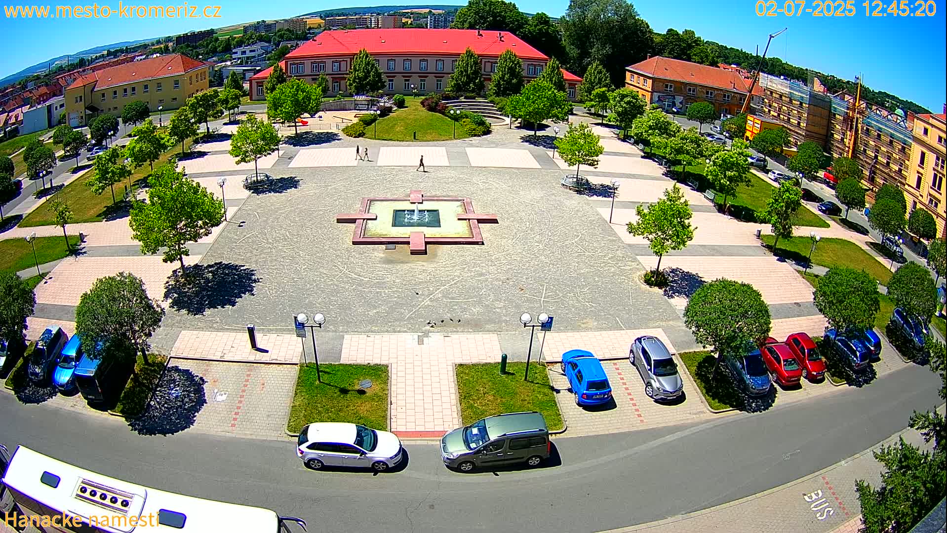 Kroměříž - Hanácké Náměstí Square Live Cam - Kromeriz, Zlin, Czechia