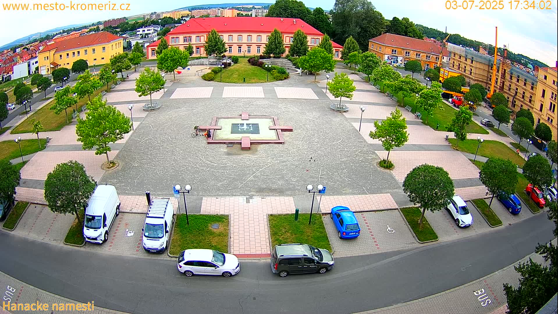 Kroměříž - Hanácké Náměstí Square Live Cam - Kromeriz, Zlin, Czechia