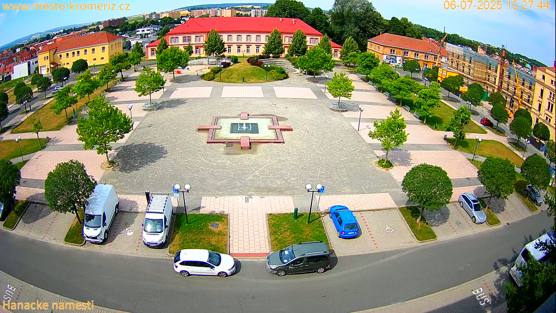 Kroměříž - Hanácké Náměstí Square Live Cam - Kromeriz, Zlin, Czechia