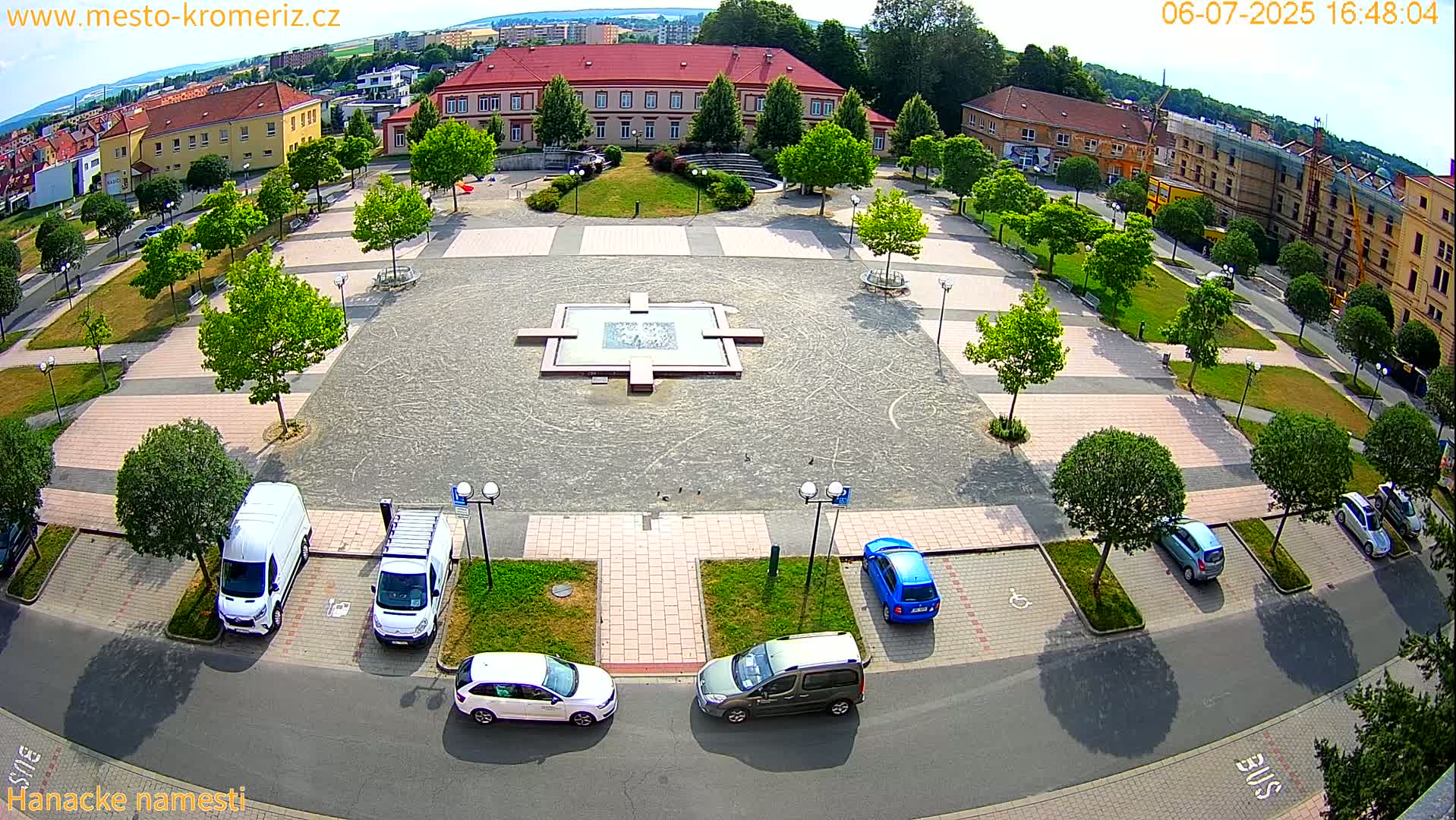 Kroměříž - Hanácké Náměstí Square Live Cam - Kromeriz, Zlin, Czechia