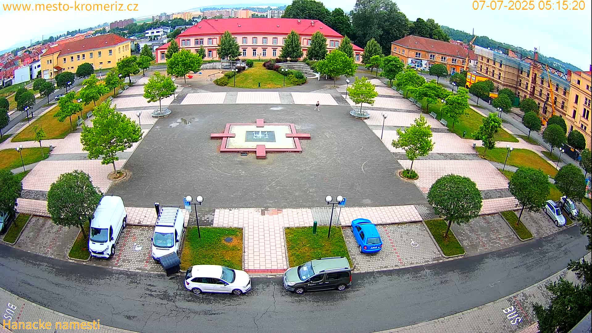 Kroměříž - Hanácké Náměstí Square Live Cam - Kromeriz, Zlin, Czechia