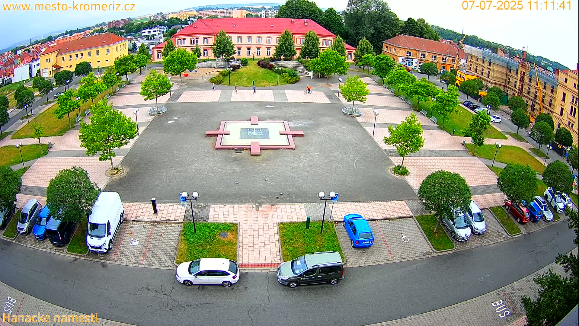 Kroměříž - Hanácké Náměstí Square Live Cam - Kromeriz, Zlin, Czechia