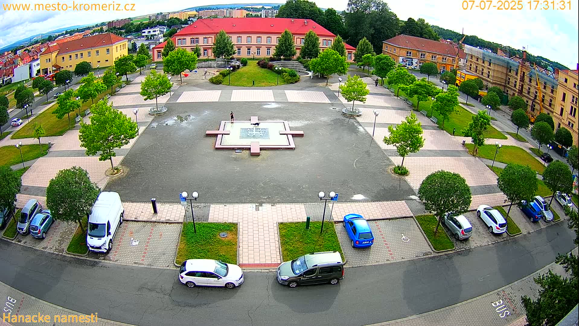 Kroměříž - Hanácké Náměstí Square Live Cam - Kromeriz, Zlin, Czechia