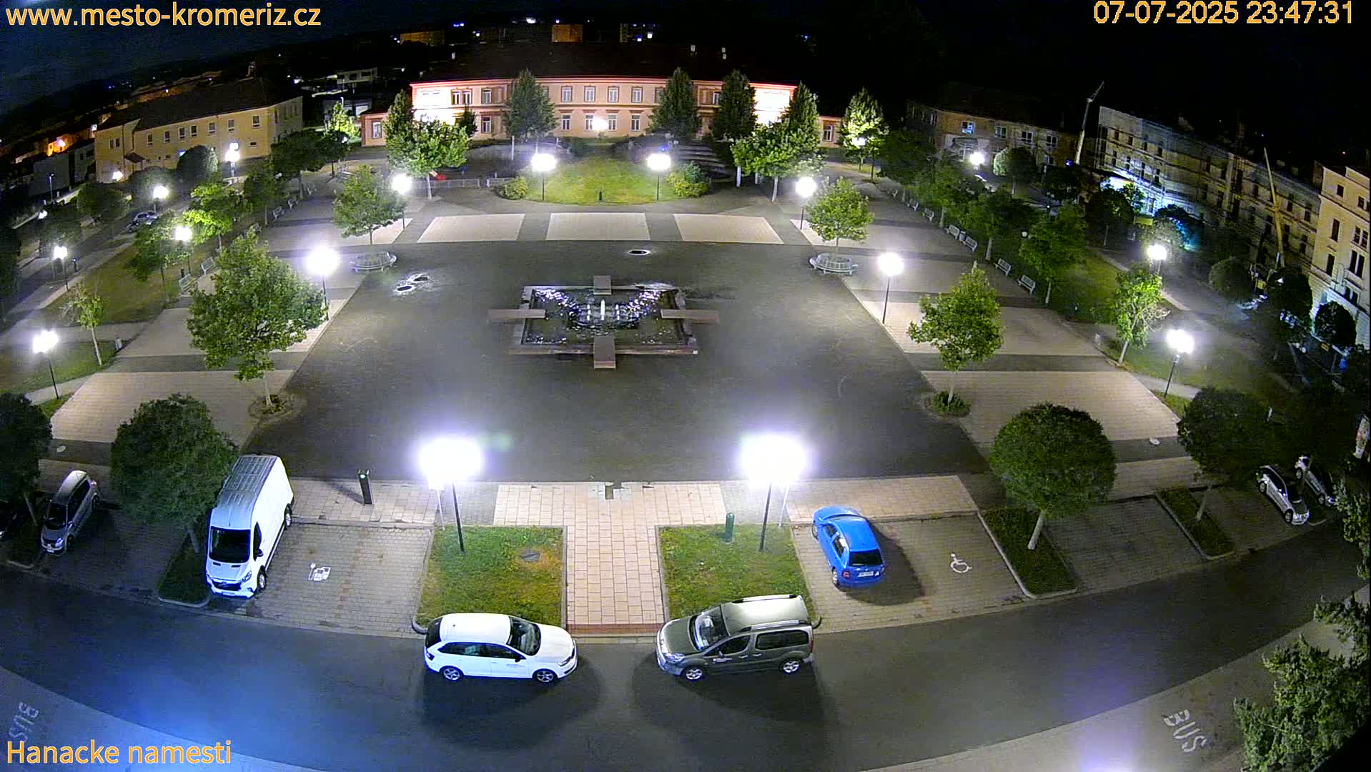 Kroměříž - Hanácké Náměstí Square Live Cam - Kromeriz, Zlin, Czechia