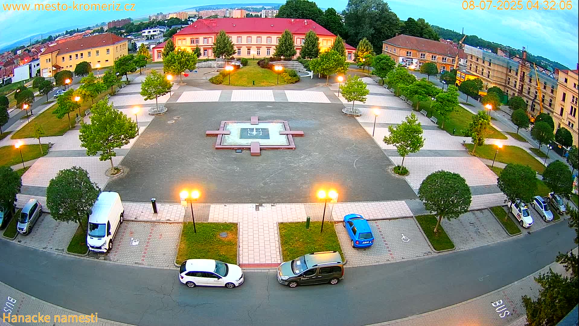 Kroměříž - Hanácké Náměstí Square Live Cam - Kromeriz, Zlin, Czechia