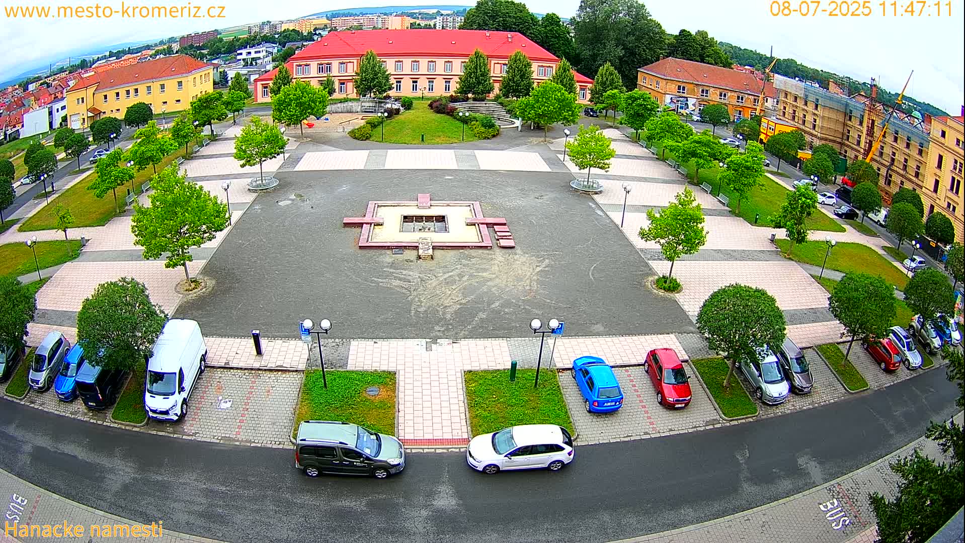Kroměříž - Hanácké Náměstí Square Live Cam - Kromeriz, Zlin, Czechia