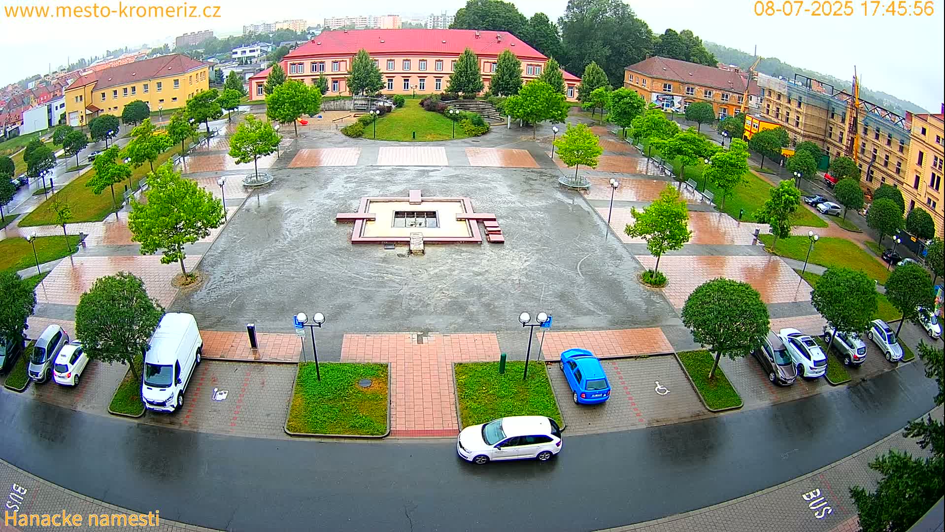 Kroměříž - Hanácké Náměstí Square Live Cam - Kromeriz, Zlin, Czechia