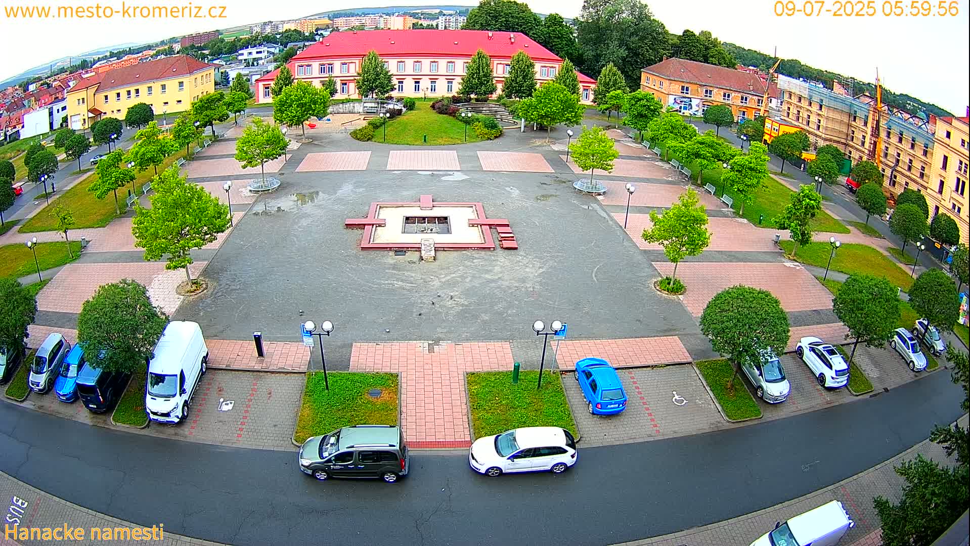 Kroměříž - Hanácké Náměstí Square Live Cam - Kromeriz, Zlin, Czechia
