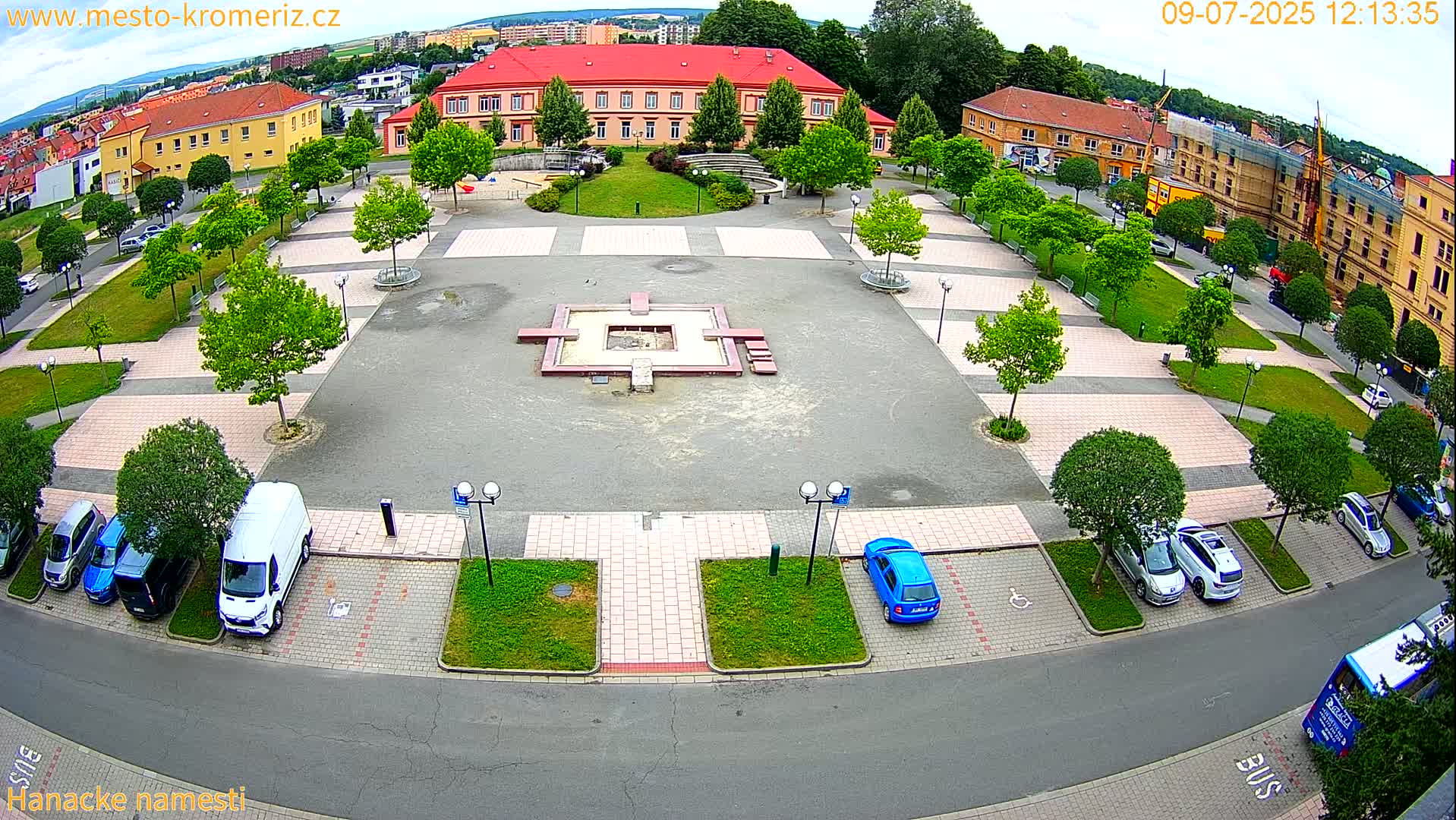 Kroměříž - Hanácké Náměstí Square Live Cam - Kromeriz, Zlin, Czechia