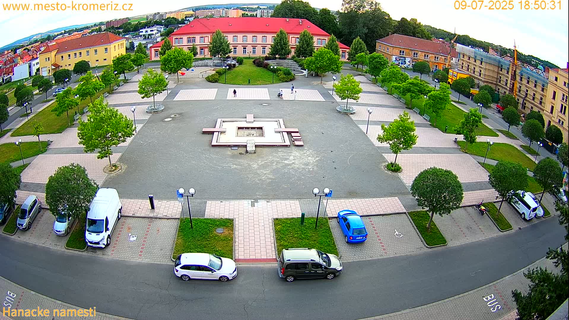 Kroměříž - Hanácké Náměstí Square Live Cam - Kromeriz, Zlin, Czechia