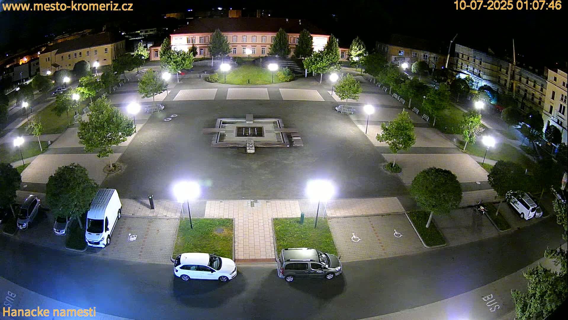 Kroměříž - Hanácké Náměstí Square Live Cam - Kromeriz, Zlin, Czechia
