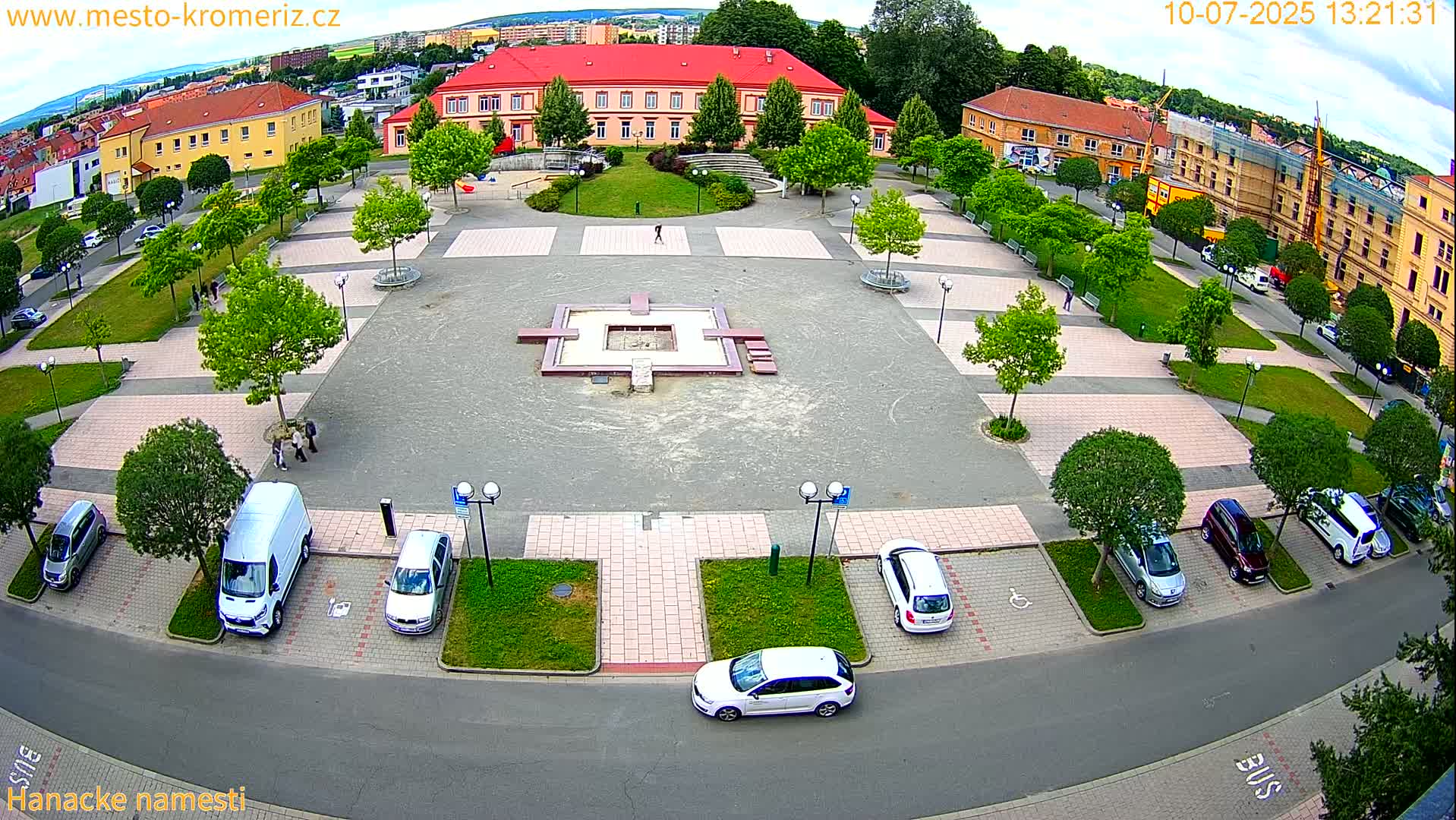 Kroměříž - Hanácké Náměstí Square Live Cam - Kromeriz, Zlin, Czechia
