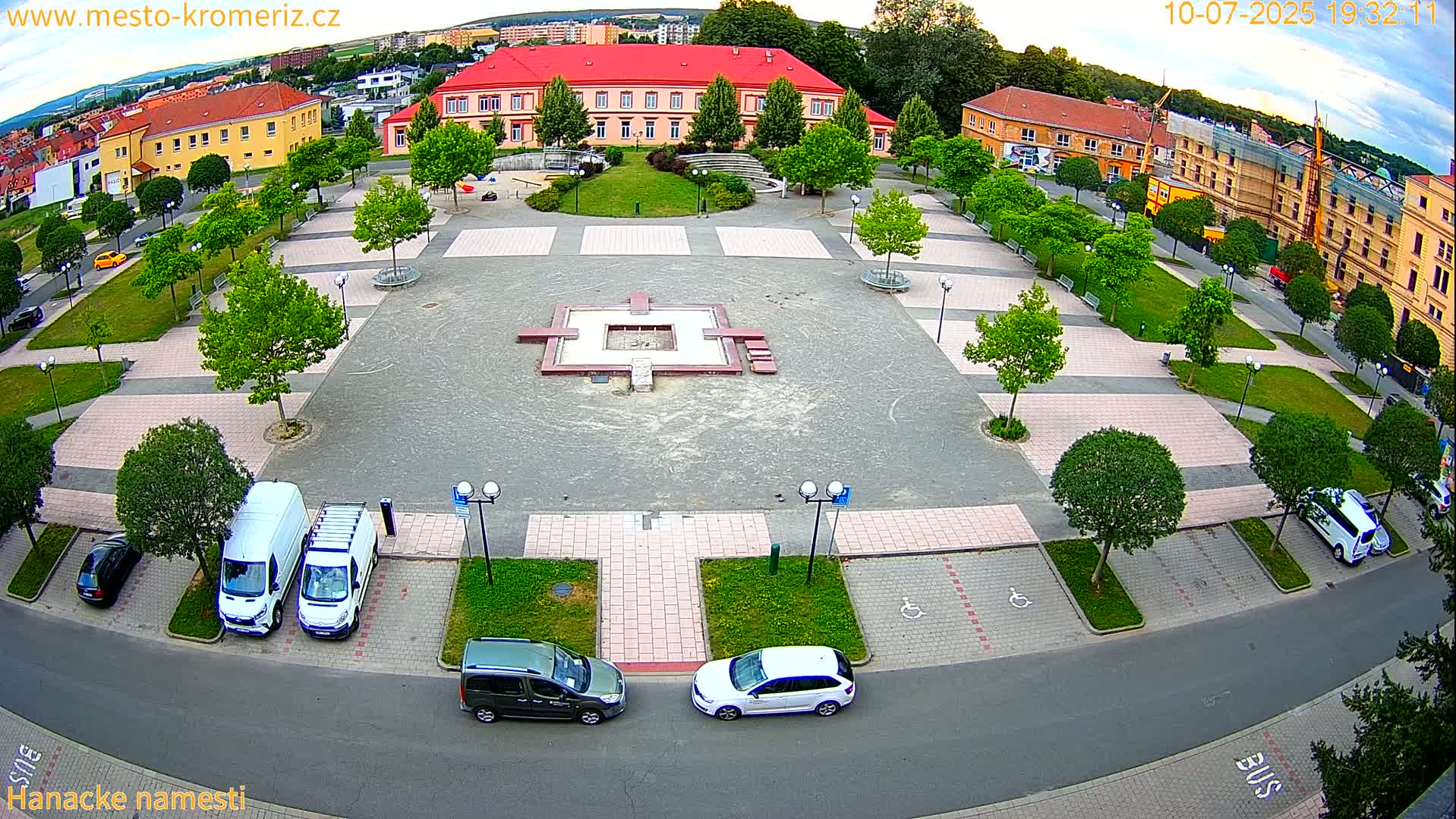 Kroměříž - Hanácké Náměstí Square Live Cam - Kromeriz, Zlin, Czechia