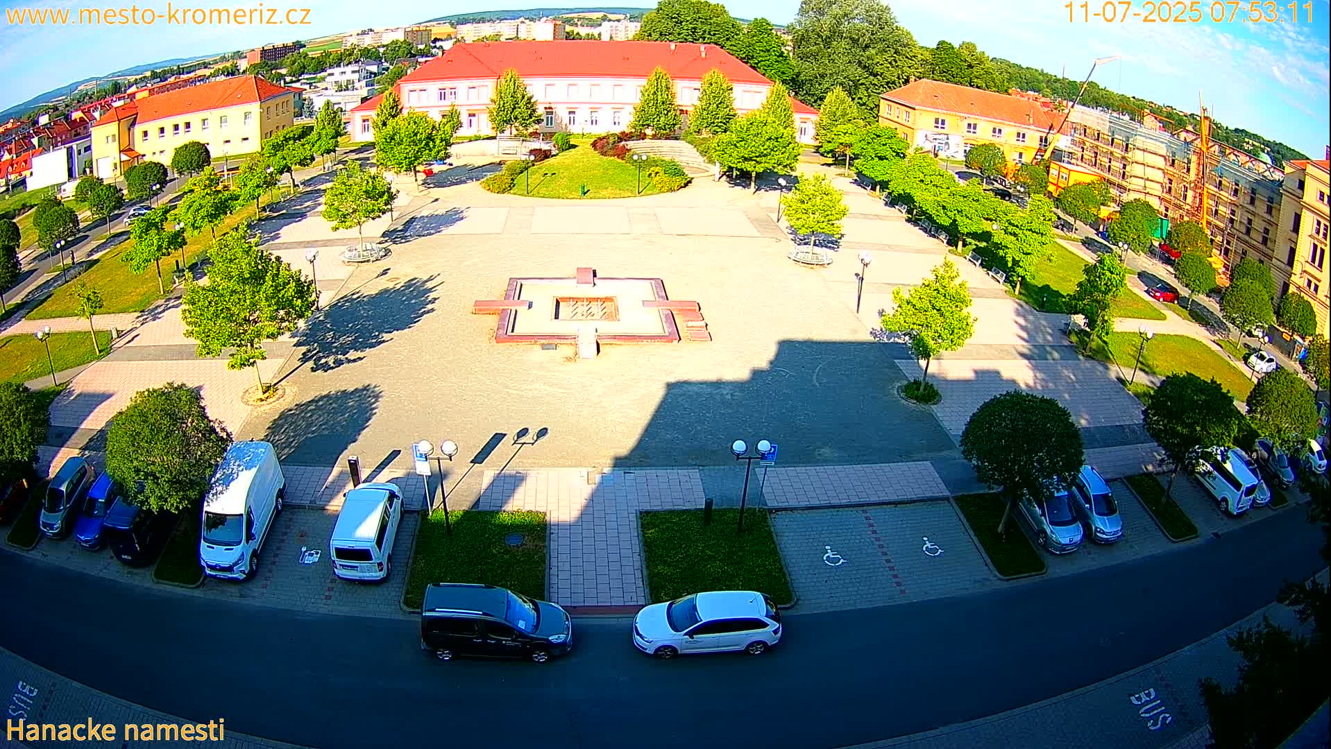 Kroměříž - Hanácké Náměstí Square Live Cam - Kromeriz, Zlin, Czechia