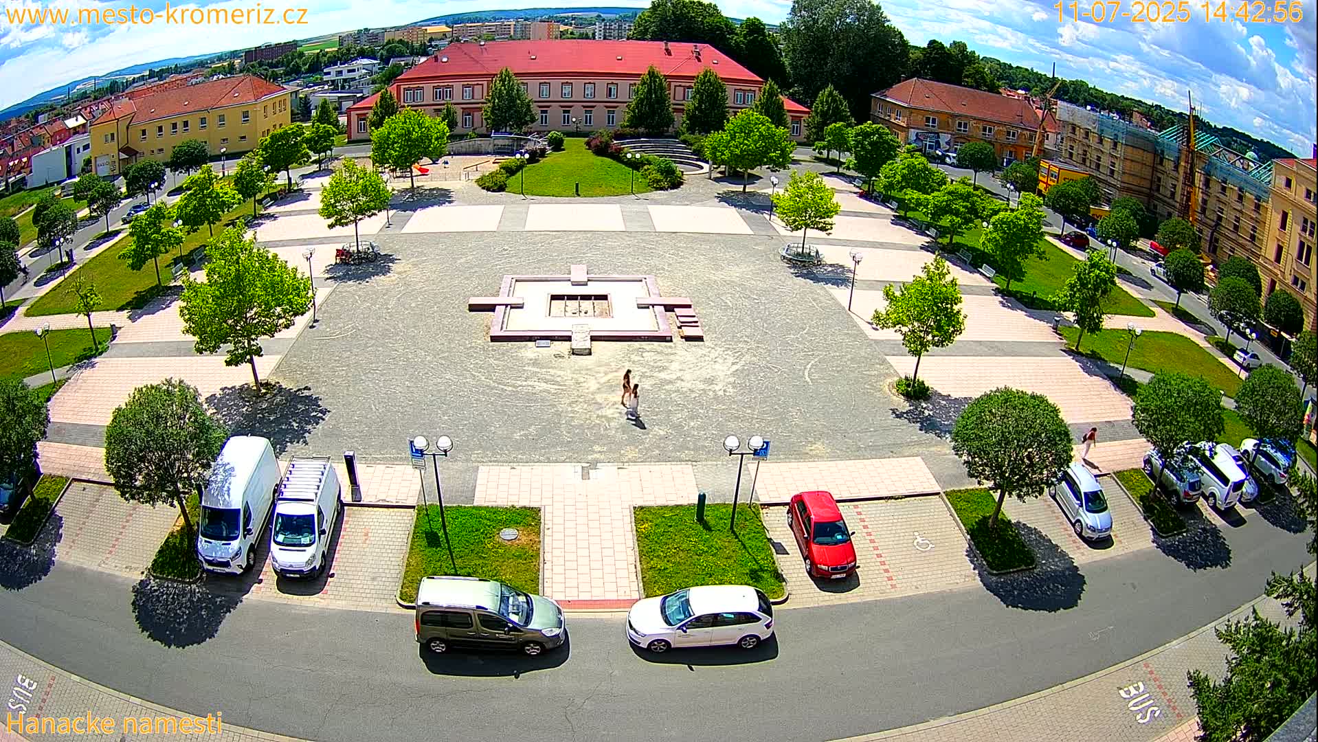 Kroměříž - Hanácké Náměstí Square Live Cam - Kromeriz, Zlin, Czechia