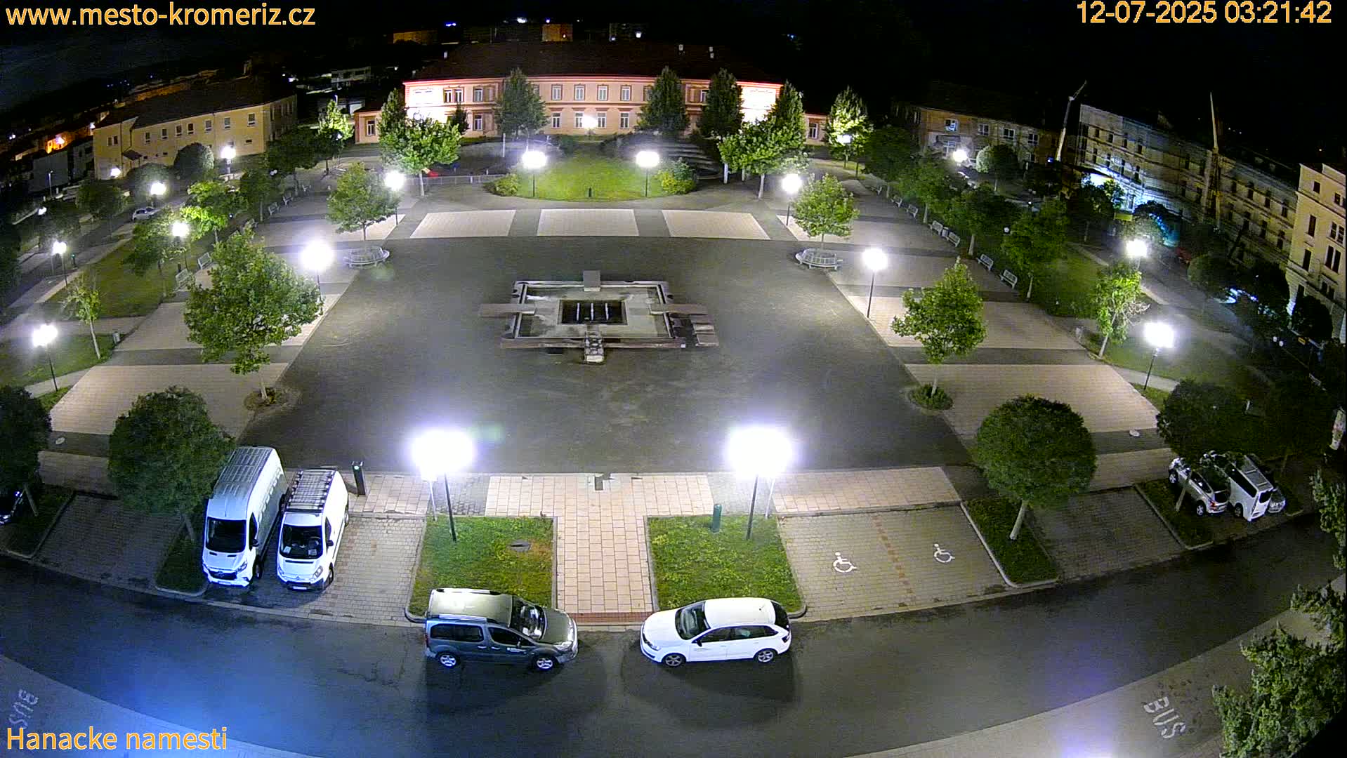 Kroměříž - Hanácké Náměstí Square Live Cam - Kromeriz, Zlin, Czechia